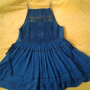Blue Free People Emily Dress
